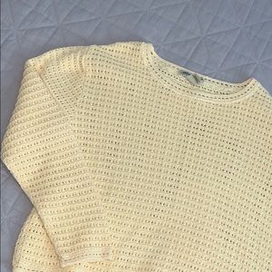 Eddie Bauer Crochet Crop Sweater